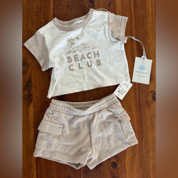 Cloud Island Off-White Baby Apparel Set - Picture 1 of 5